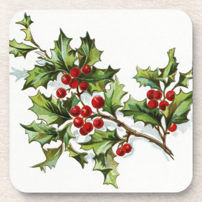 Holly Berries 002 Coaster (Front)