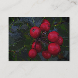 Holly Berries ATC Business Card