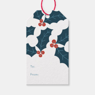 Holly Berries Christmas Gift Tags