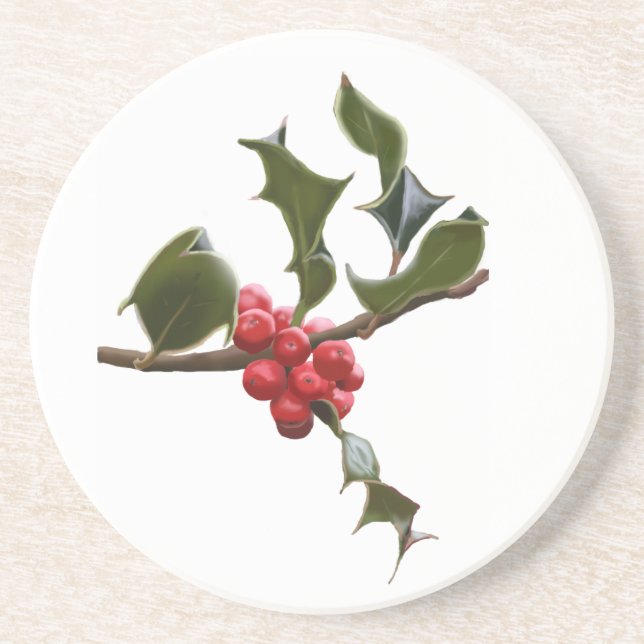 Holly Berries Coaster (Front)