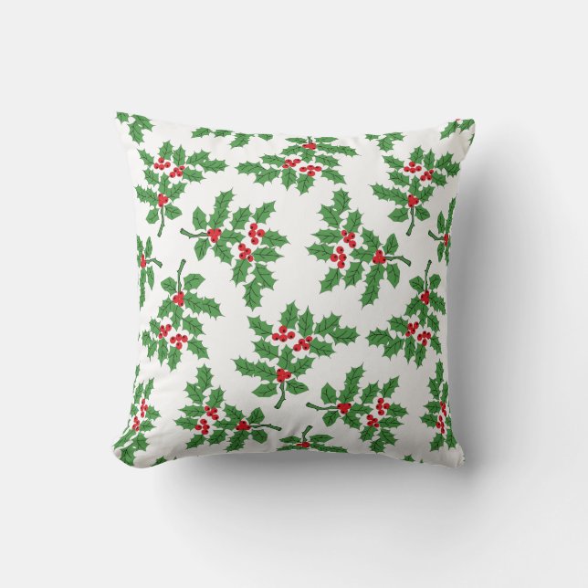 Holly Berries Cushion (Front)