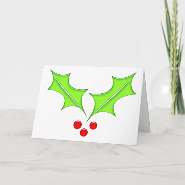 holly berries holiday card (Front)
