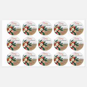 Holly Berries Labels