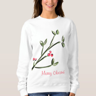 Holly & Berries Merry Christmas  Sweatshirt