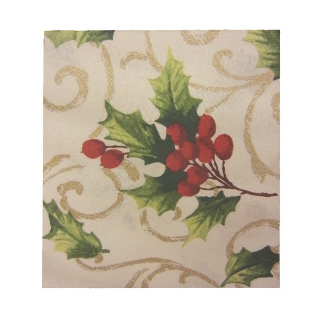 Holly Berries Notepad (Front)