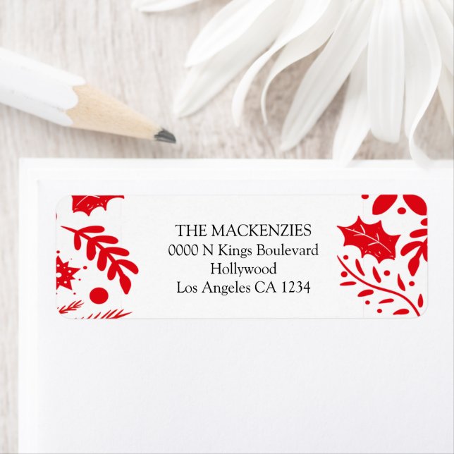 Holly Berries Personalised Christmas (Insitu)