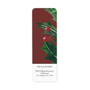 Holly Berries Personalised Christmas