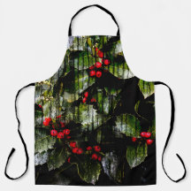 Holly Berry All over print Apron