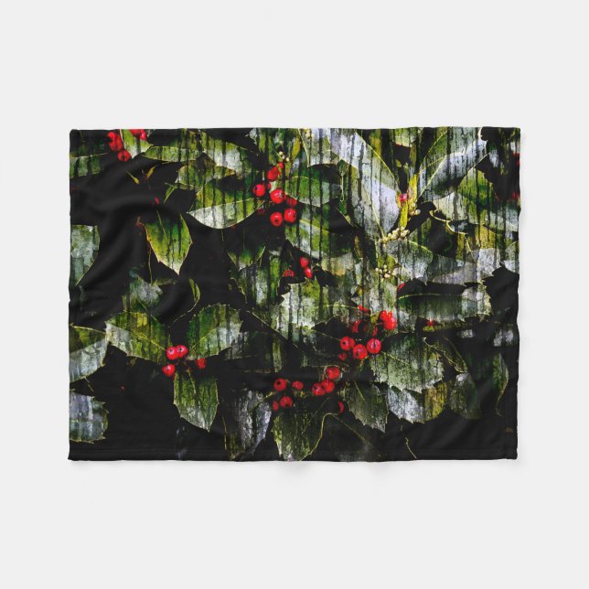 Holly Berry Blanket (Front (Horizontal))