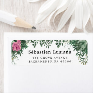 Holly Berry Christmas Holiday Return Address