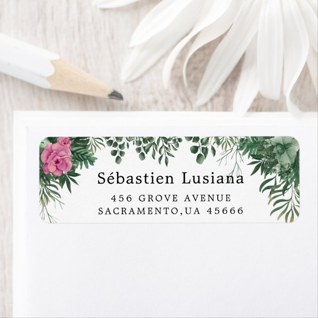 Holly Berry Christmas Holiday Return Address (Insitu)