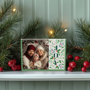 Holly Berry Christmas Photo Block