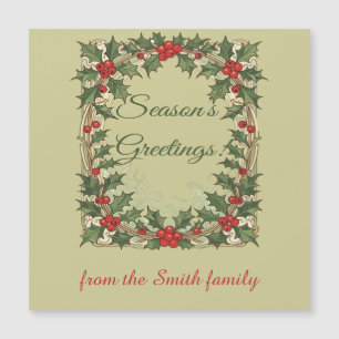 Holly-Berry Decorative Christmas-Holiday Greetings