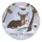 Holly Berry Deer Christmas