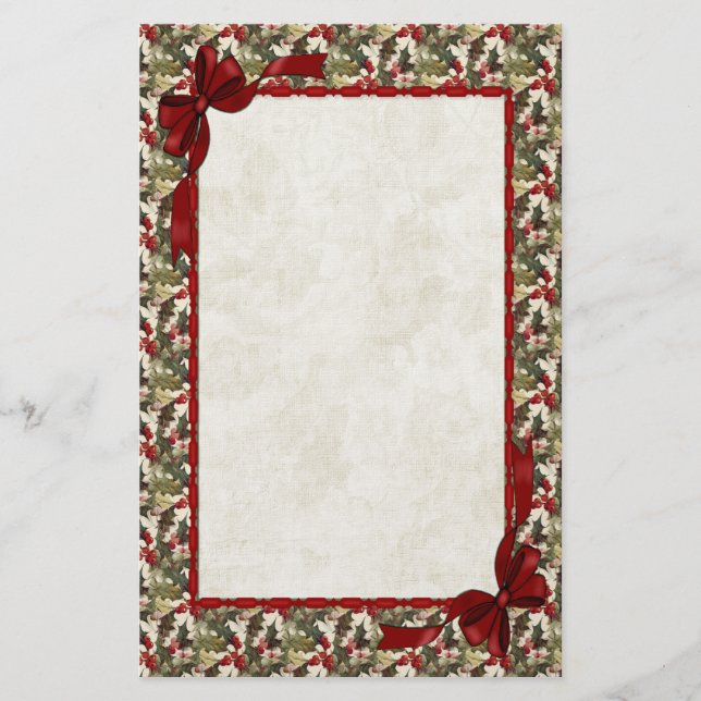 Holly Berry Stationery (Front)