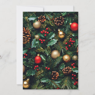 Holly Berry Winter Wonderland Holiday Card