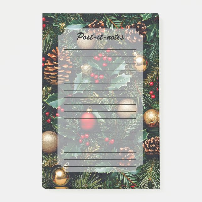 Holly Berry Winter Wonderland Post-it Notes (Front)