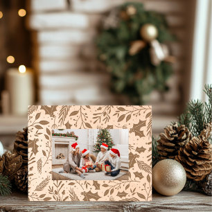 Holly Berry Wooden Etched Frames