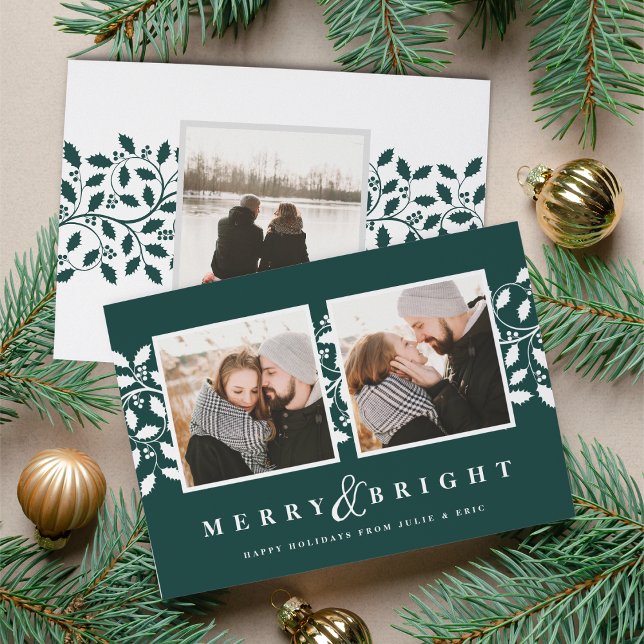 Holly Border | Holiday Photo Card (Creator Uploaded)