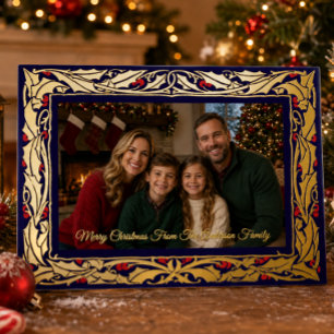 Holly Border Photo Christmas