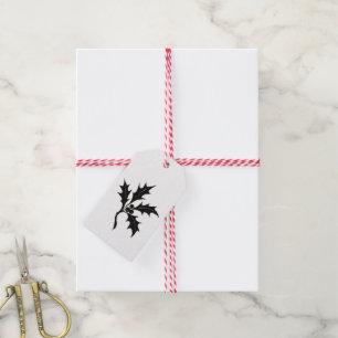 Holly Branch – Holiday Botanical Design on Gift Tags