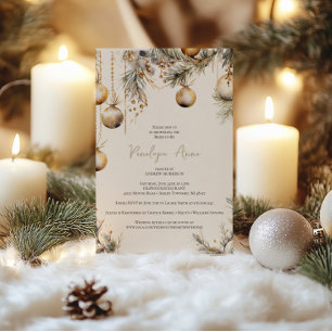 Holly Bridal Shower Invite   Christmas Theme