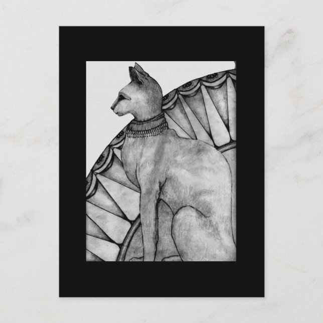 Holly Cat Postcard (Front)