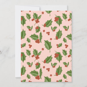 Holly Christmas Party Invitation