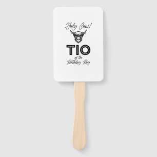 Holly Cow Tio Of The Birthday Boy Highland Cow 1st Hand Fan