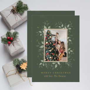 Holly Days Merry Christmas 2 Photo Holiday cards