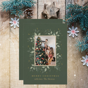 Holly Days   Merry Christmas Photo Holiday cards