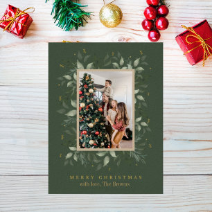 Holly Days   Merry Christmas Photo Holiday Postcard