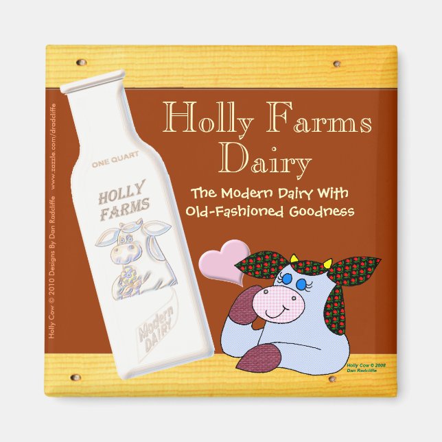Holly Farms Dairy Magnet (Front)