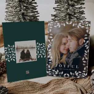 Holly Frame   Holiday Photo Card