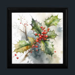 Holly Gift Box<br><div class="desc">This is an AI image I created using Midjourney.</div>