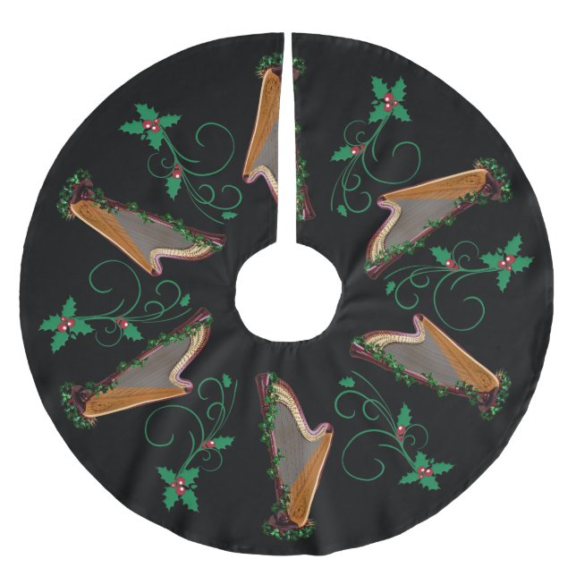 Holly Harp Tree Skirt (Front)