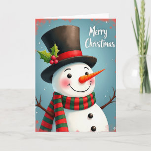 Holly Hat Christmas Card
