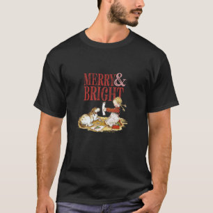 Holly Hobbie Christmas Merry Bright Vintage Colori T-Shirt