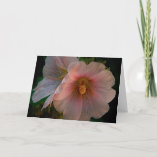 Holly Hock Note Card