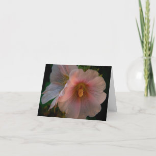 Holly Hock Note Card - Customised
