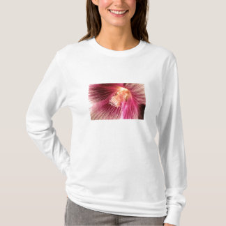 Holly Hock Pink Flower T-Shirt