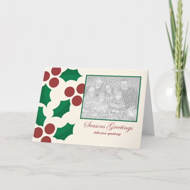 Holly Holiday Template (Front)