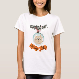 Holly Jolly basic t-shirt for women