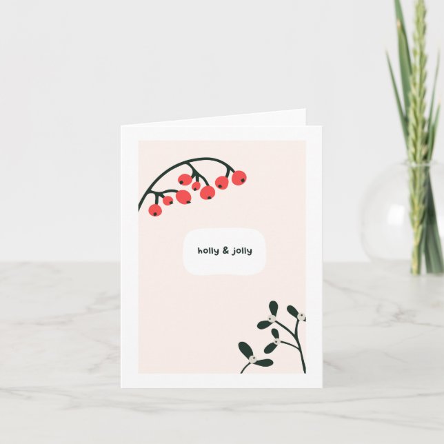 Holly Jolly Christmas Card (Front)