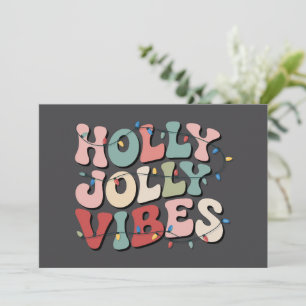 Holly Jolly Christmas Gift Family Xmas Holiday Card