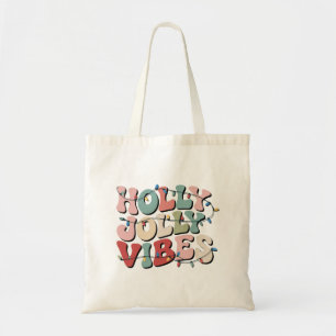 Holly Jolly Christmas Gift Family Xmas Holiday  Tote Bag