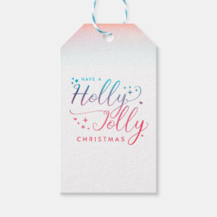 Holly Jolly Christmas gift tag