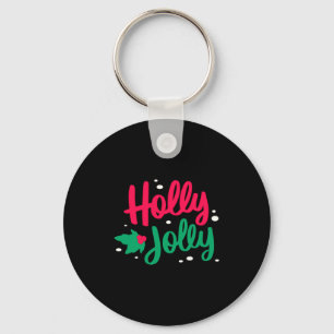 Holly Jolly Christmas  Key Ring
