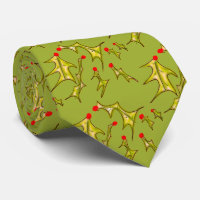 Holly Jolly Christmas Leaves on Grinch Green