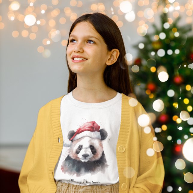 Holly Jolly Christmas Panda, custom T-Shirt (Creator Uploaded)